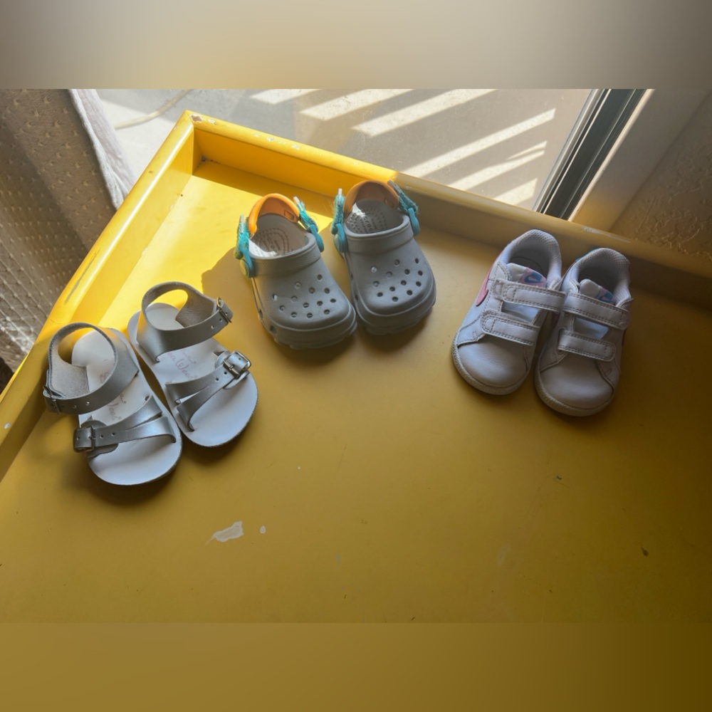 Toddler Shoe Bundle Crocs,Nike, SeaWees